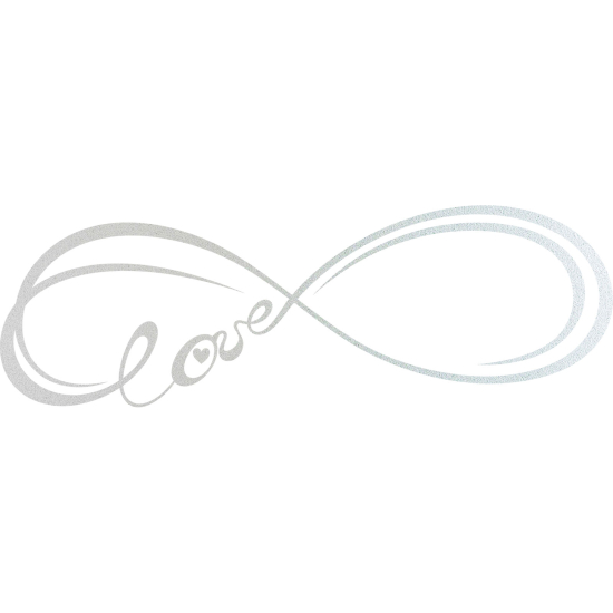 Vinilo Adhesivo Decorativo esmerilado - Amor infinito