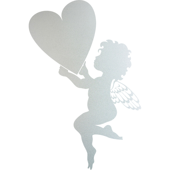 Vinilo Adhesivo Decorativo esmerilado - Ángel Corazón