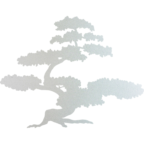 Vinilo Adhesivo Decorativo esmerilado - Árbol Bonsái