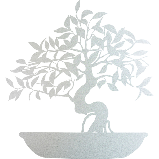 Vinilo Adhesivo Decorativo esmerilado - Árbol Bonsái