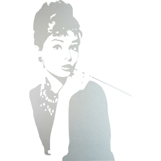 Vinilo Adhesivo Decorativo esmerilado - Audrey Hupburn