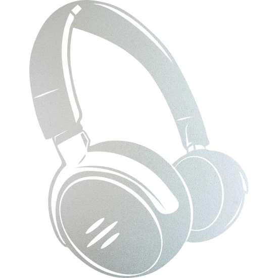 Vinilo Adhesivo Decorativo esmerilado - Auriculares Music