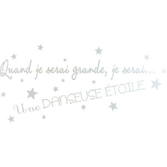 Vinilo Adhesivo Decorativo esmerilado - Bailarina Estrella