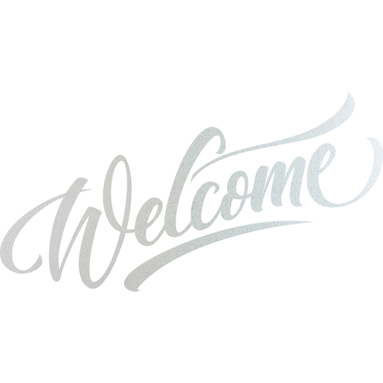 Vinilo Adhesivo Decorativo esmerilado - Bienvenido