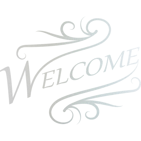 Vinilo Adhesivo Decorativo esmerilado - Bienvenido
