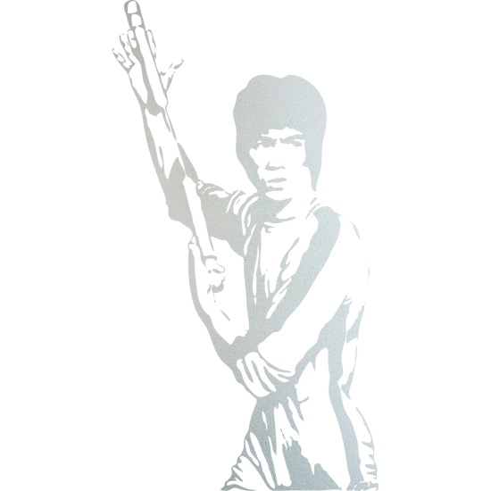 Vinilo Adhesivo Decorativo esmerilado - Bruce Lee