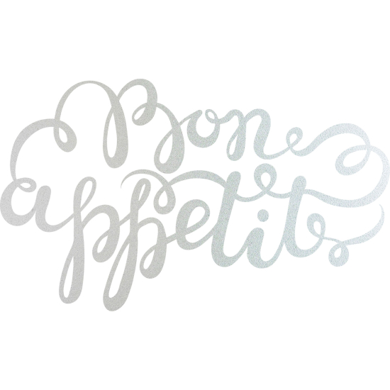 Vinilo Adhesivo Decorativo esmerilado - Buen provecho