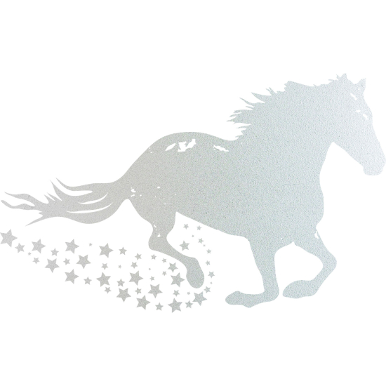 Vinilo Adhesivo Decorativo esmerilado - Caballo Estrellas