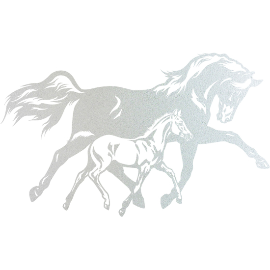 Vinilo Adhesivo Decorativo esmerilado - Caballos