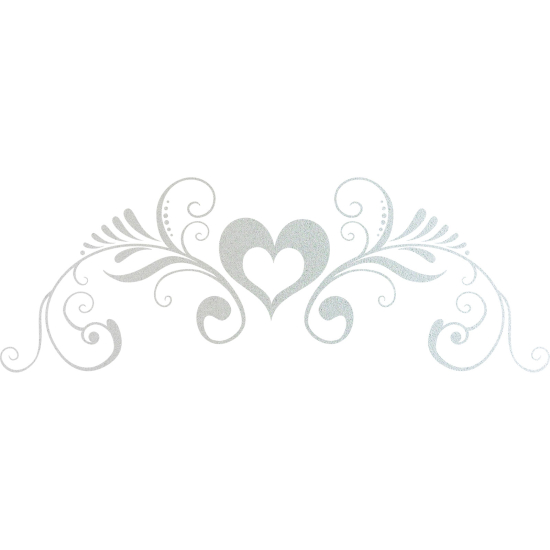 Vinilo Adhesivo Decorativo esmerilado - Cabecero Corazón