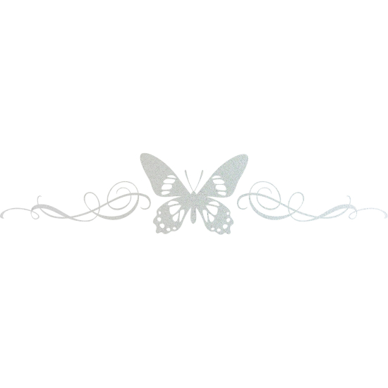 Vinilo Adhesivo Decorativo esmerilado - Cabecero Mariposa
