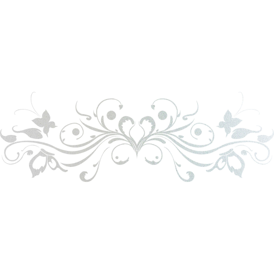Vinilo Adhesivo Decorativo esmerilado - Cabecero Mariposas
