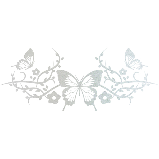 Vinilo Adhesivo Decorativo esmerilado - Cabecero Mariposas