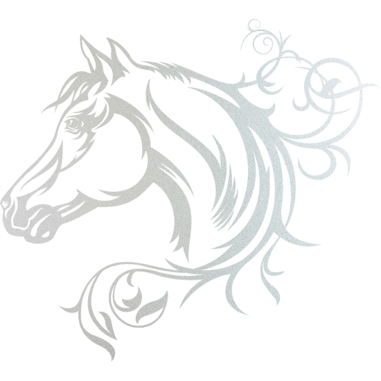 Vinilo Adhesivo Decorativo esmerilado - Cabeza de caballo