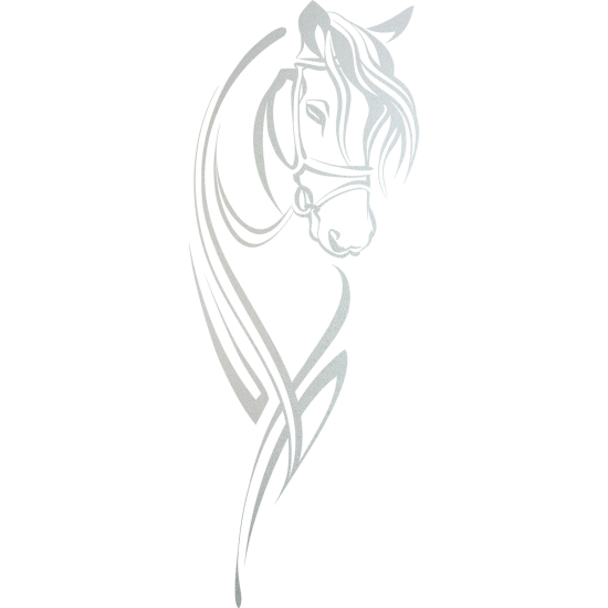 Vinilo Adhesivo Decorativo esmerilado - Cabeza de caballo