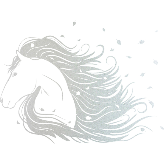 Vinilo Adhesivo Decorativo esmerilado - Cabeza de caballo