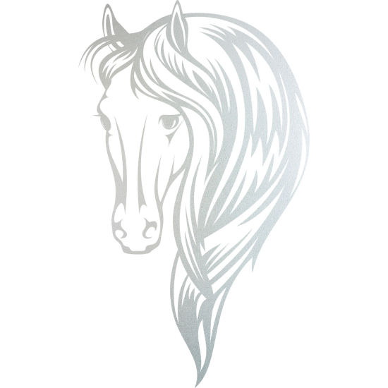 Vinilo Adhesivo Decorativo esmerilado - Cabeza de caballo