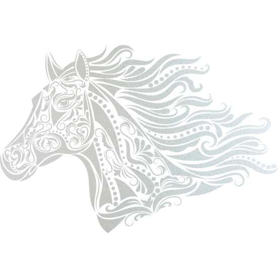 Vinilo Adhesivo Decorativo esmerilado - Cabeza de caballo