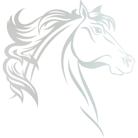 Vinilo Adhesivo Decorativo esmerilado - Cabeza de caballo