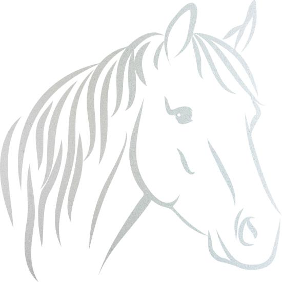 Vinilo Adhesivo Decorativo esmerilado - Cabeza de caballo