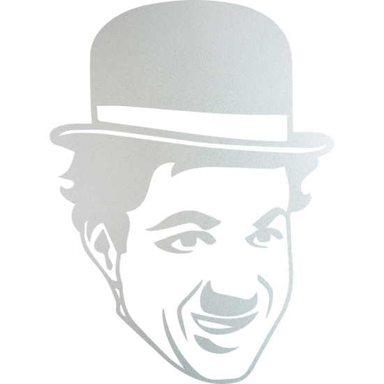 Vinilo Adhesivo Decorativo esmerilado - Charlie Chaplin