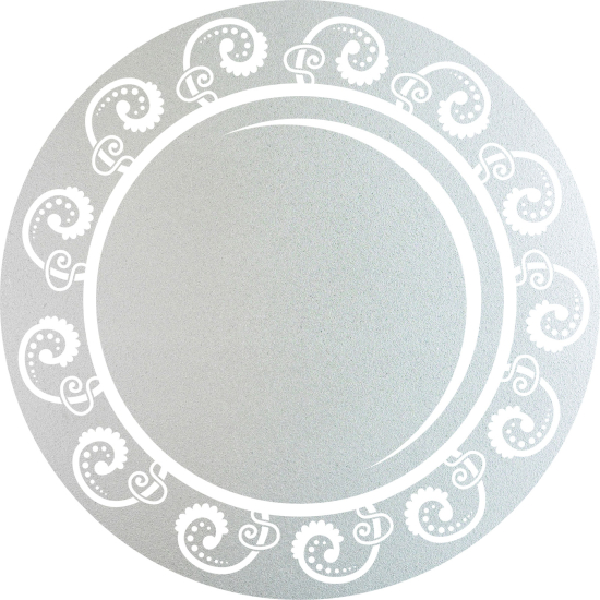 Vinilo Adhesivo Decorativo esmerilado - Círculo Monograma