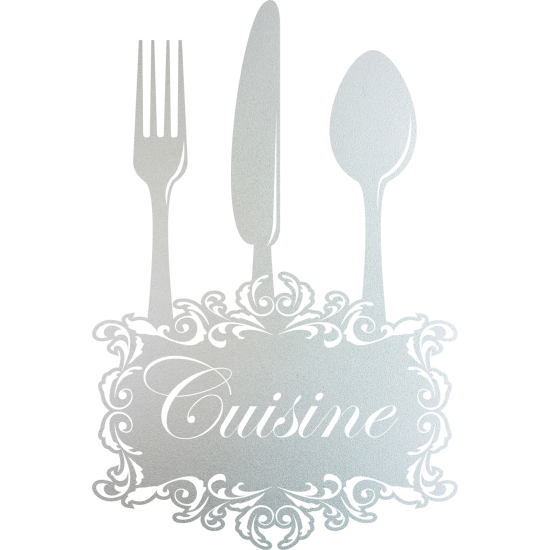 Vinilo Adhesivo Decorativo esmerilado - Cocina Cubiertos