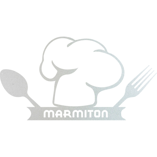 Vinilo Adhesivo Decorativo esmerilado - Cocina Marmiton