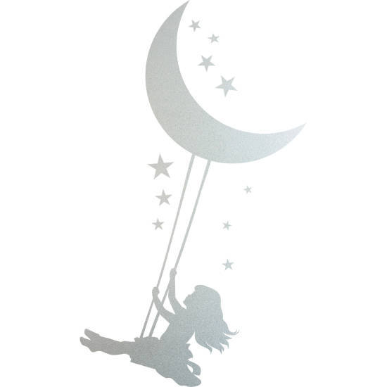 Vinilo Adhesivo Decorativo esmerilado - Columpio Luna