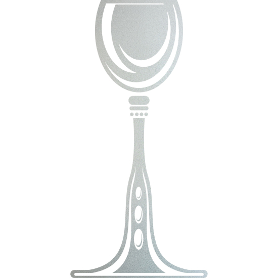 Vinilo Adhesivo Decorativo esmerilado - Copa de vino