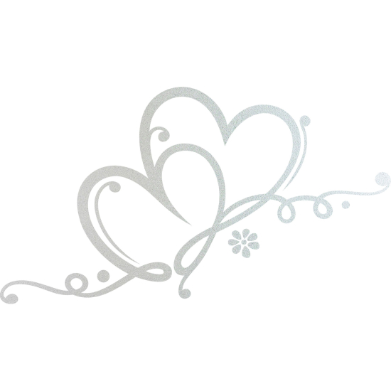 Vinilo Adhesivo Decorativo esmerilado - Corazones