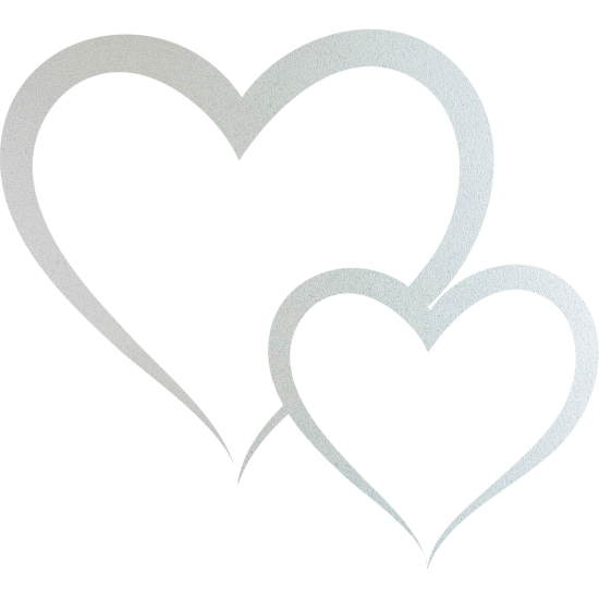 Vinilo Adhesivo Decorativo esmerilado - Corazones