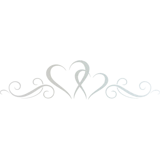 Vinilo Adhesivo Decorativo esmerilado - Corazones