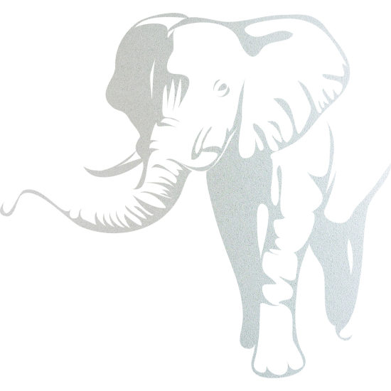 Vinilo Adhesivo Decorativo esmerilado - Elefante