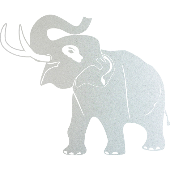 Vinilo Adhesivo Decorativo esmerilado - Elefante