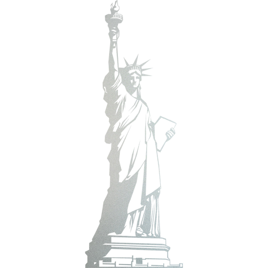 Vinilo Adhesivo Decorativo esmerilado - Estatua de la Libertad