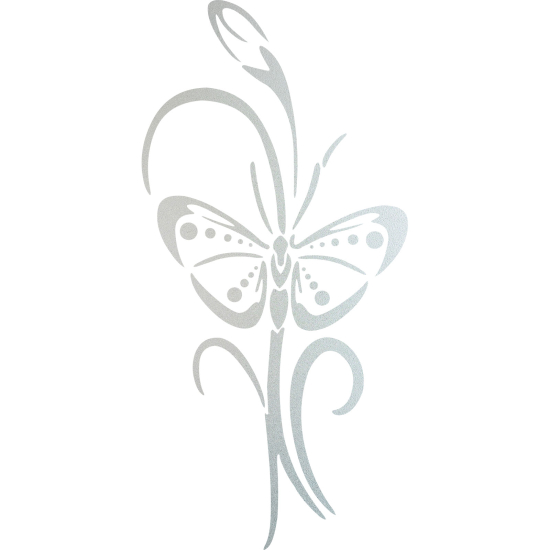 Vinilo Adhesivo Decorativo esmerilado - Flor Mariposa