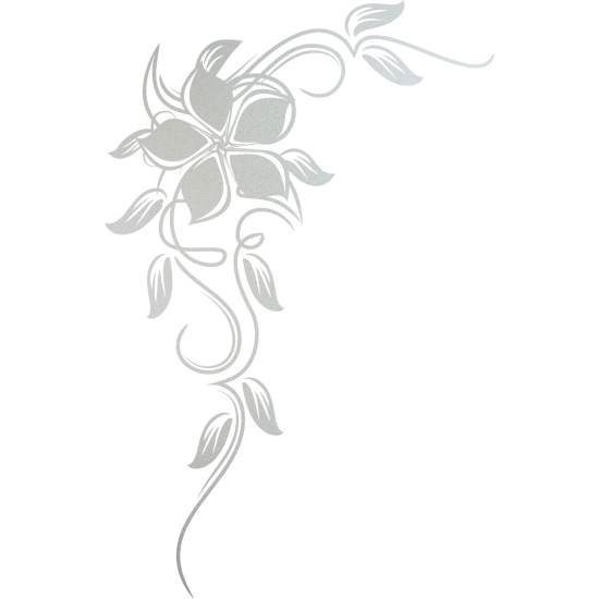 Vinilo Adhesivo Decorativo esmerilado - Flor Ornamento