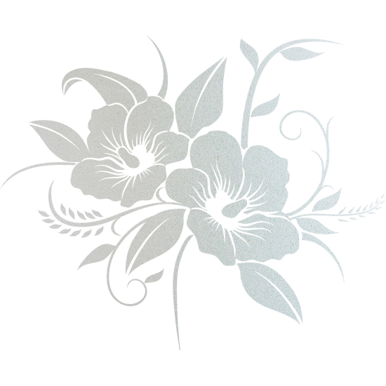 Vinilo Adhesivo Decorativo esmerilado - Flores