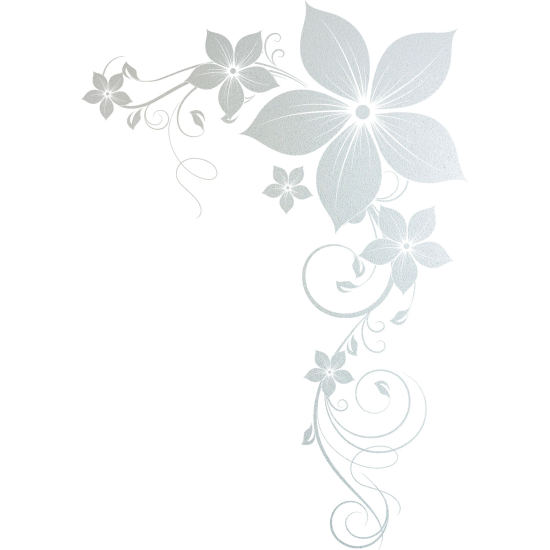 Vinilo Adhesivo Decorativo esmerilado - Flores