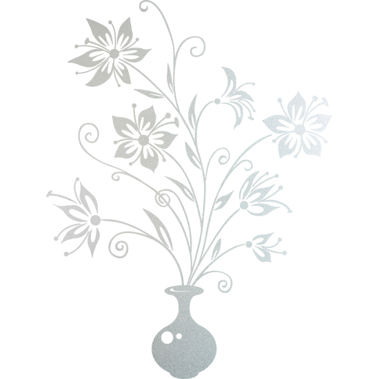 Vinilo Adhesivo Decorativo esmerilado - Flores