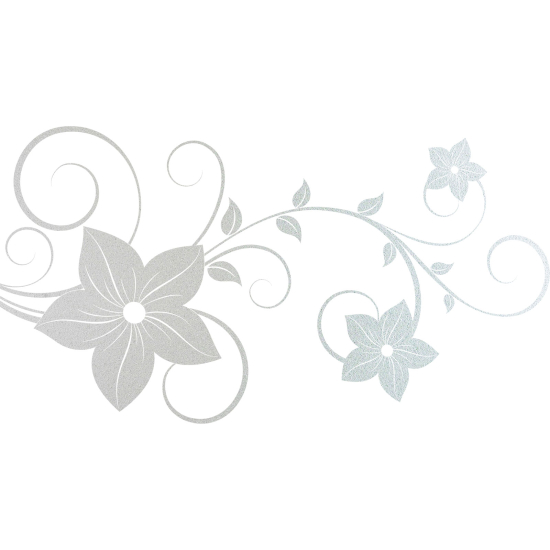 Vinilo Adhesivo Decorativo esmerilado - Flores