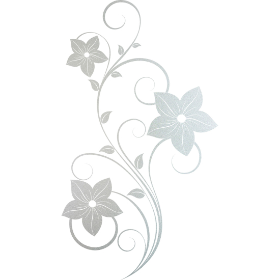 Vinilo Adhesivo Decorativo esmerilado - Flores