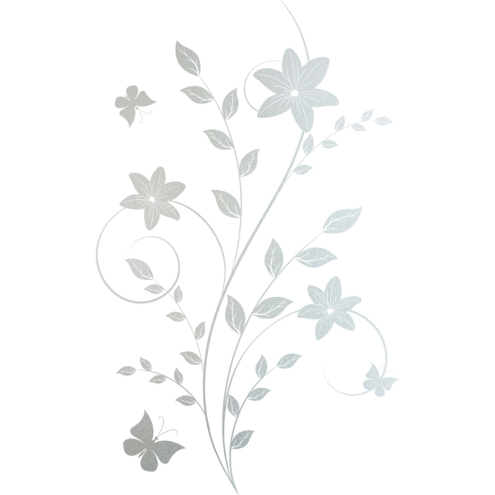 Vinilo Adhesivo Decorativo esmerilado - Flores