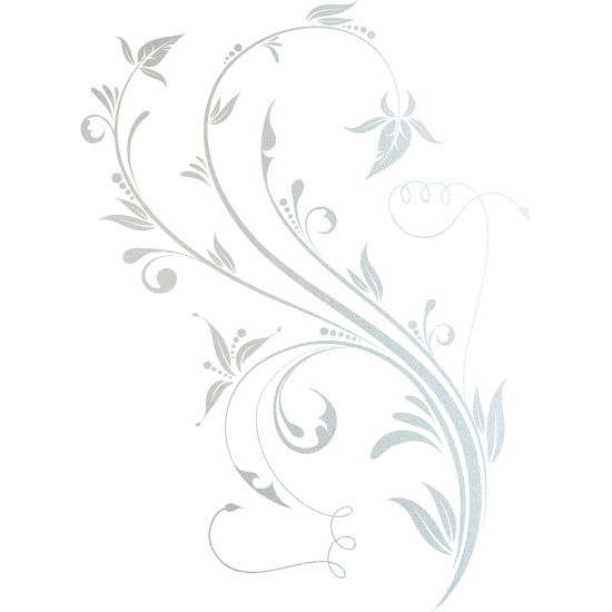Vinilo Adhesivo Decorativo esmerilado - Flores
