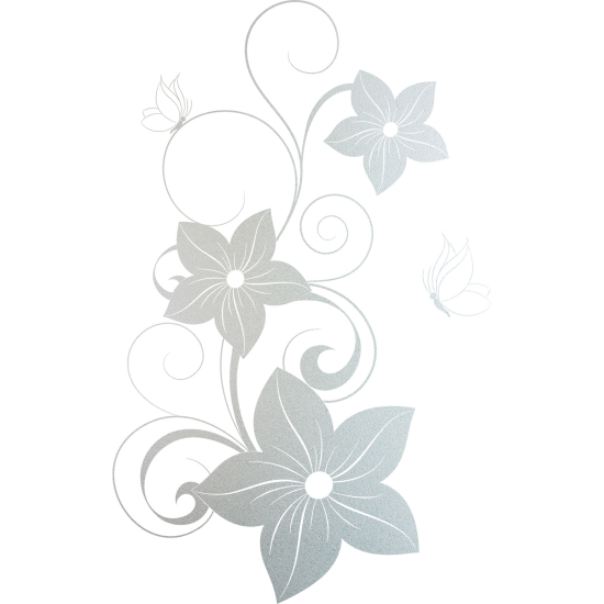 Vinilo Adhesivo Decorativo esmerilado - Flores