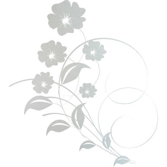 Vinilo Adhesivo Decorativo esmerilado - Flores