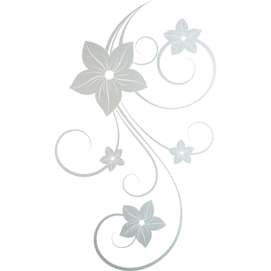 Vinilo Adhesivo Decorativo esmerilado - Flores