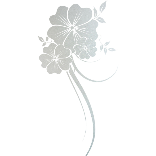 Vinilo Adhesivo Decorativo esmerilado - Flores