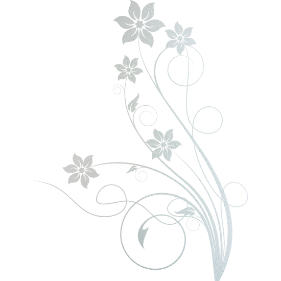Vinilo Adhesivo Decorativo esmerilado - Flores